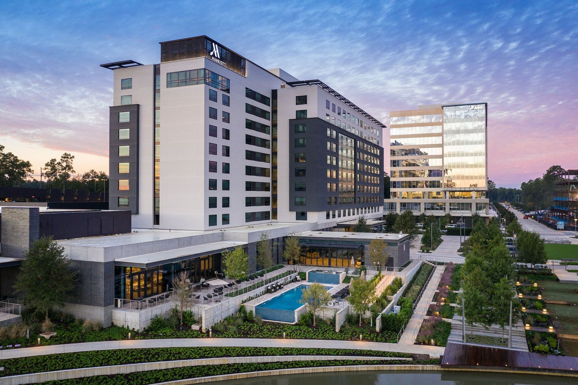 Houston Cityplace Marriott At Springwoods Village Bagian luar foto